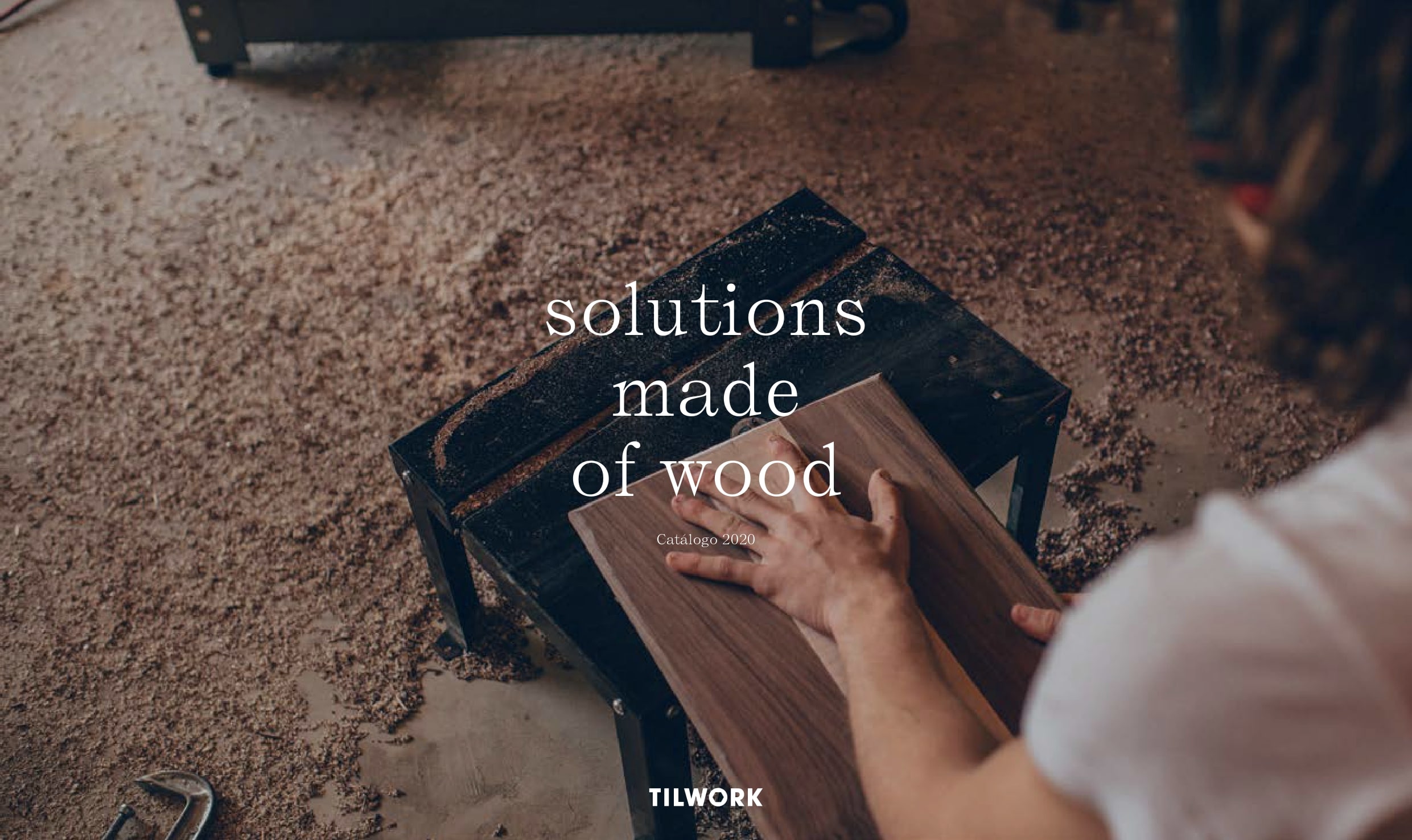 Tilwork solutions made of wood